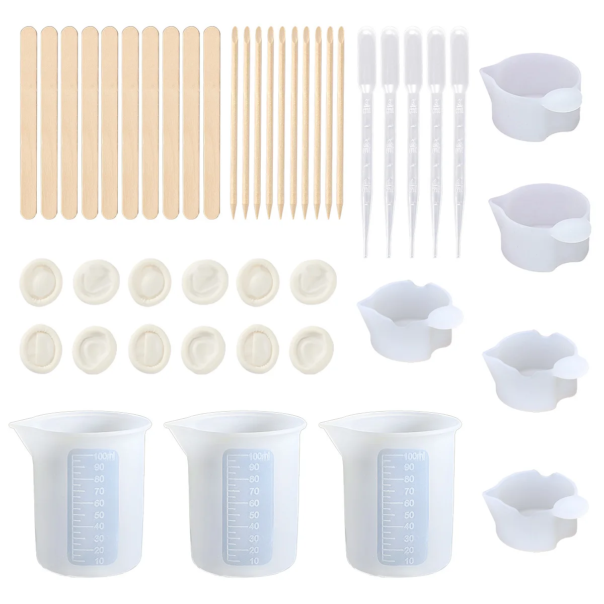 DIY Resin Craft Tool Kit Mixing Glue Tool Silicone Epoxy Accessories
