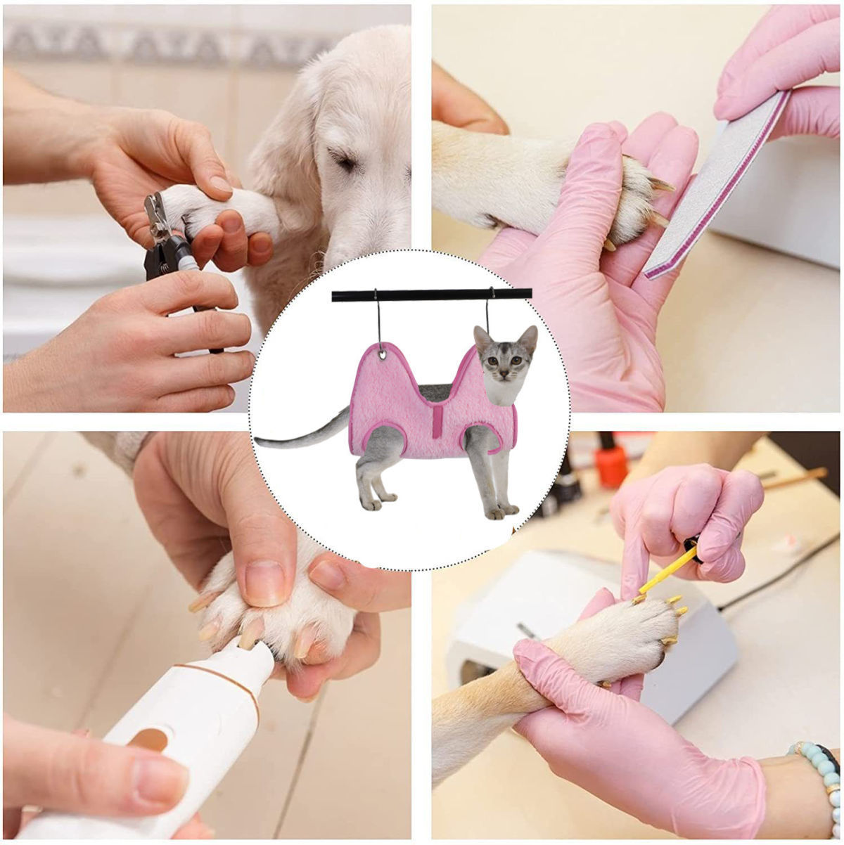 Kat Hangmat Helper Verzorging Hangmat Terughoudendheid Tas Puppy Nagelknipper Trim Bad Douche Harnas Wassen Dierbenodigdheden
