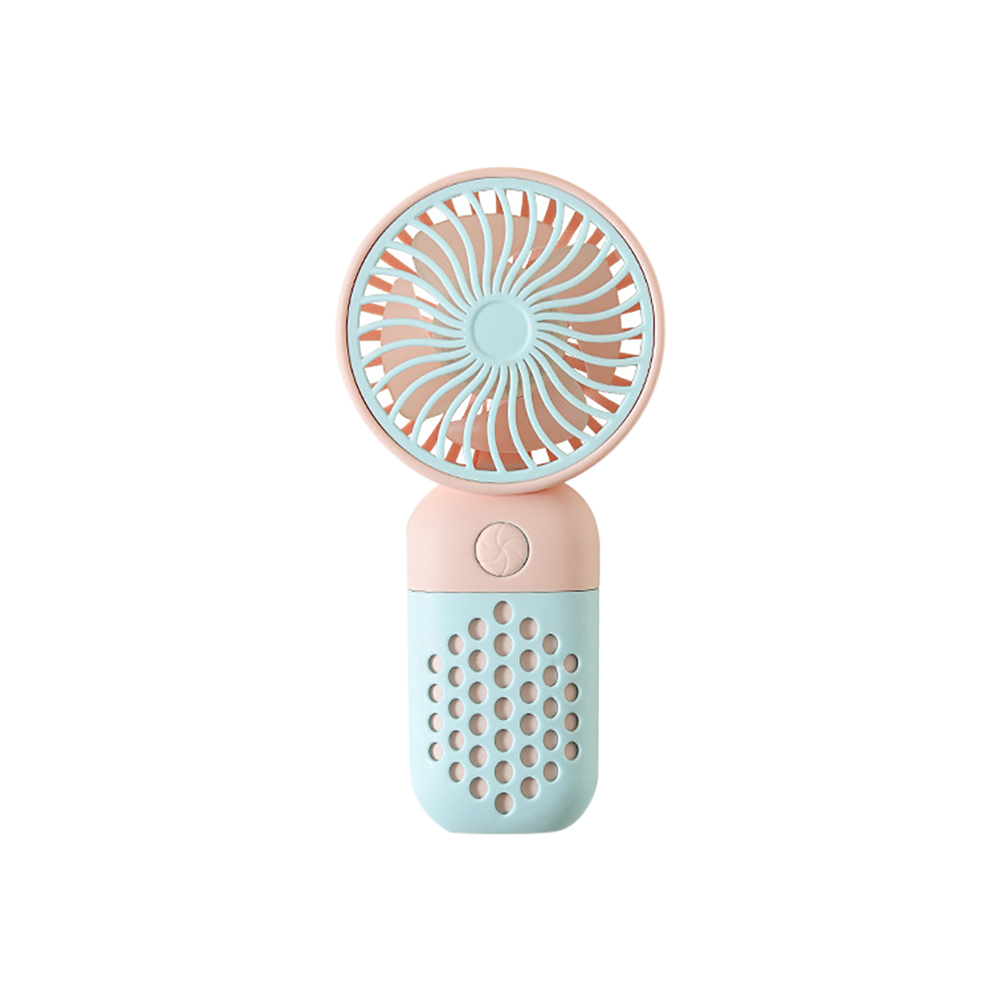 Mini ventilador portátil portátil, USB recarregável, esportes ao ar livre, refrigeração, tamanho de bolso, baixo ruído, presentes de estudante, novo, 2021, 1pc: Rosa