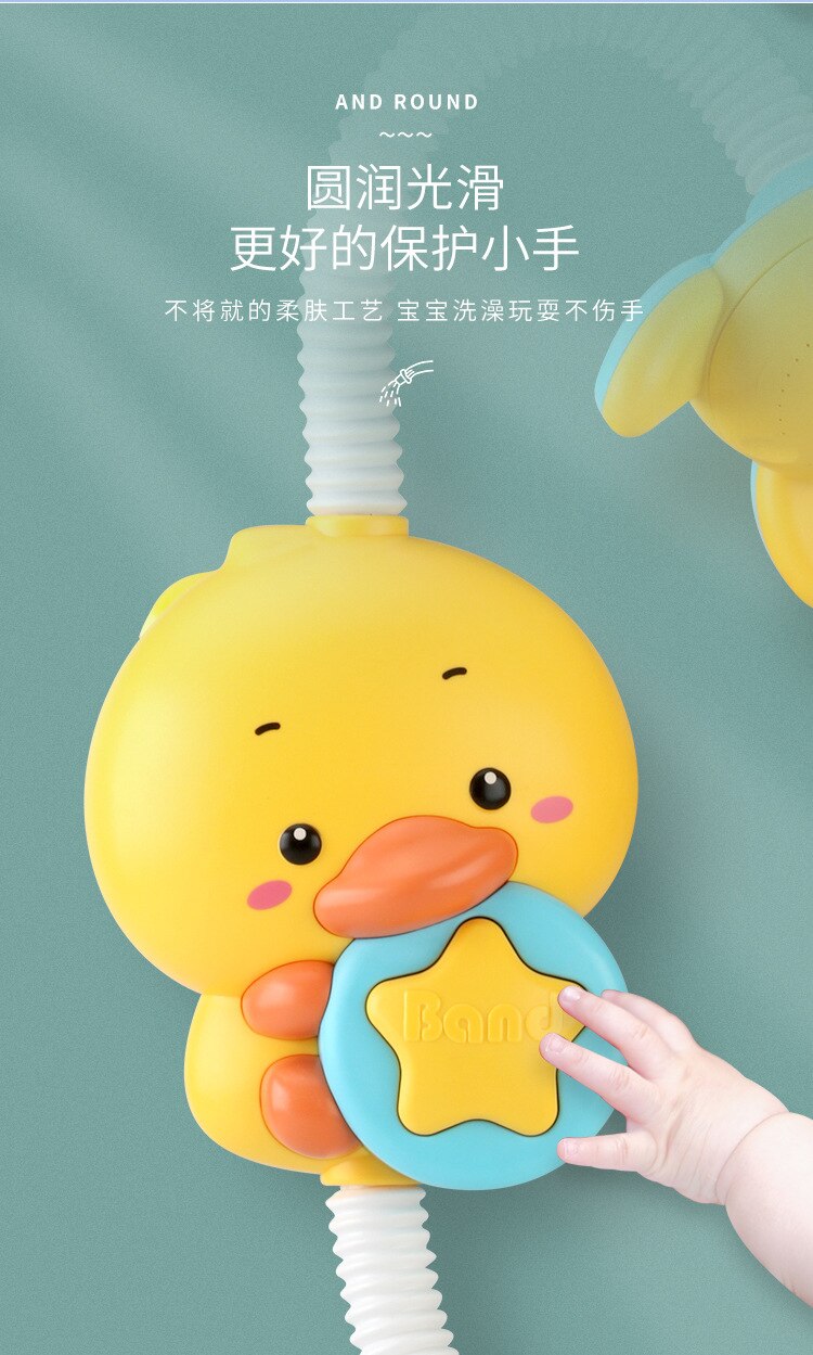 Schlecht Spielzeug Baby Wasser Spiel Tiere Ente Karikatur Modell Wasserhahn Dusche Elektrische Wasser sprühen Für freundlicher Schwimmen Schlecht