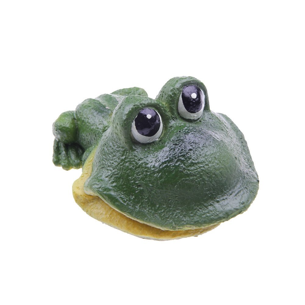 EmoursTM Cute Frog Air Stone Bubbler Live-Action Aerating Aquarium Ornament Aquatic Resin Decoration for Fish Tank: Default Title