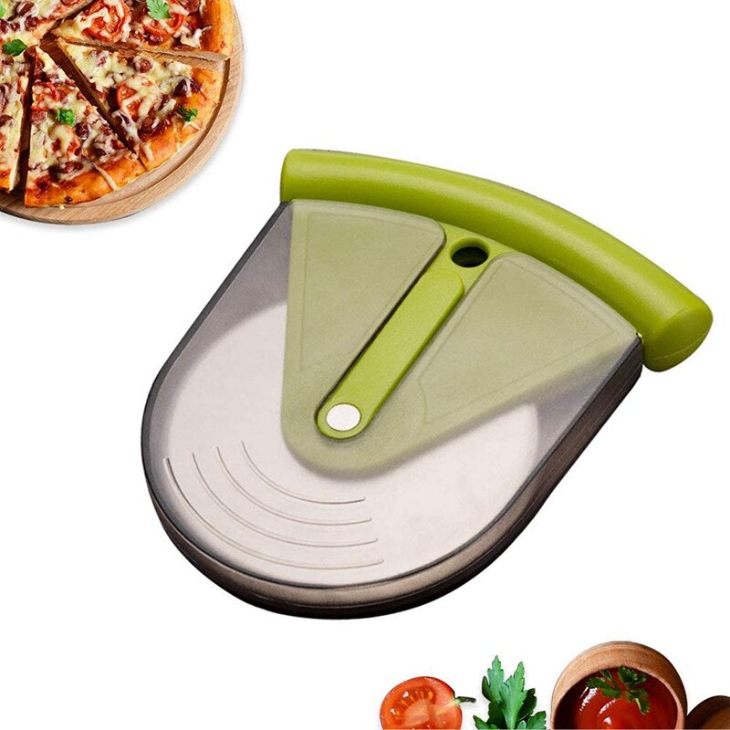 Pizza Cutter Wiel Met Beschermende Guard-Draagbare Pizza Slicer Met Scherpe Roestvrijstalen Lemmet, Duurzaam Blade Cover