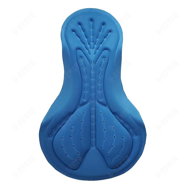 Mannen Fietsen Gel Pad 9D Schokbestendig Pad Ademend Gat Rijden Base Kussen Comfortabele 12D 19D 20D Moto Cushione Siliconen Gel pad: BLUE