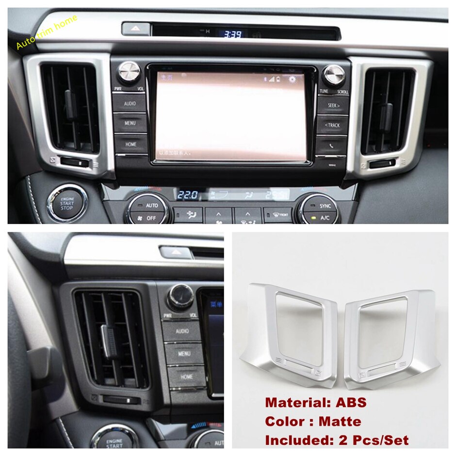 Gear Box Air AC Cup Holder Reading Lights Control Panel Cover Trim For Toyota Rav4 Rav 4 - Interior Accessories Matte: Model N
