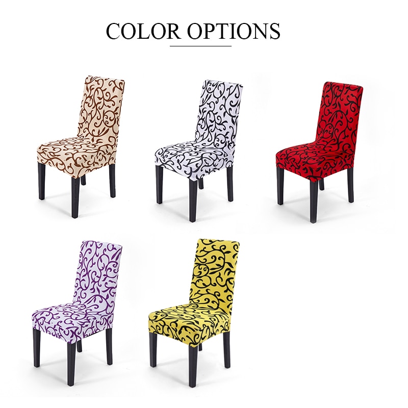 Removable Spandex Dining Chair Cover Seat Slipcover Restaurant Home Party Wedding Decoration Chair Covers Stretch