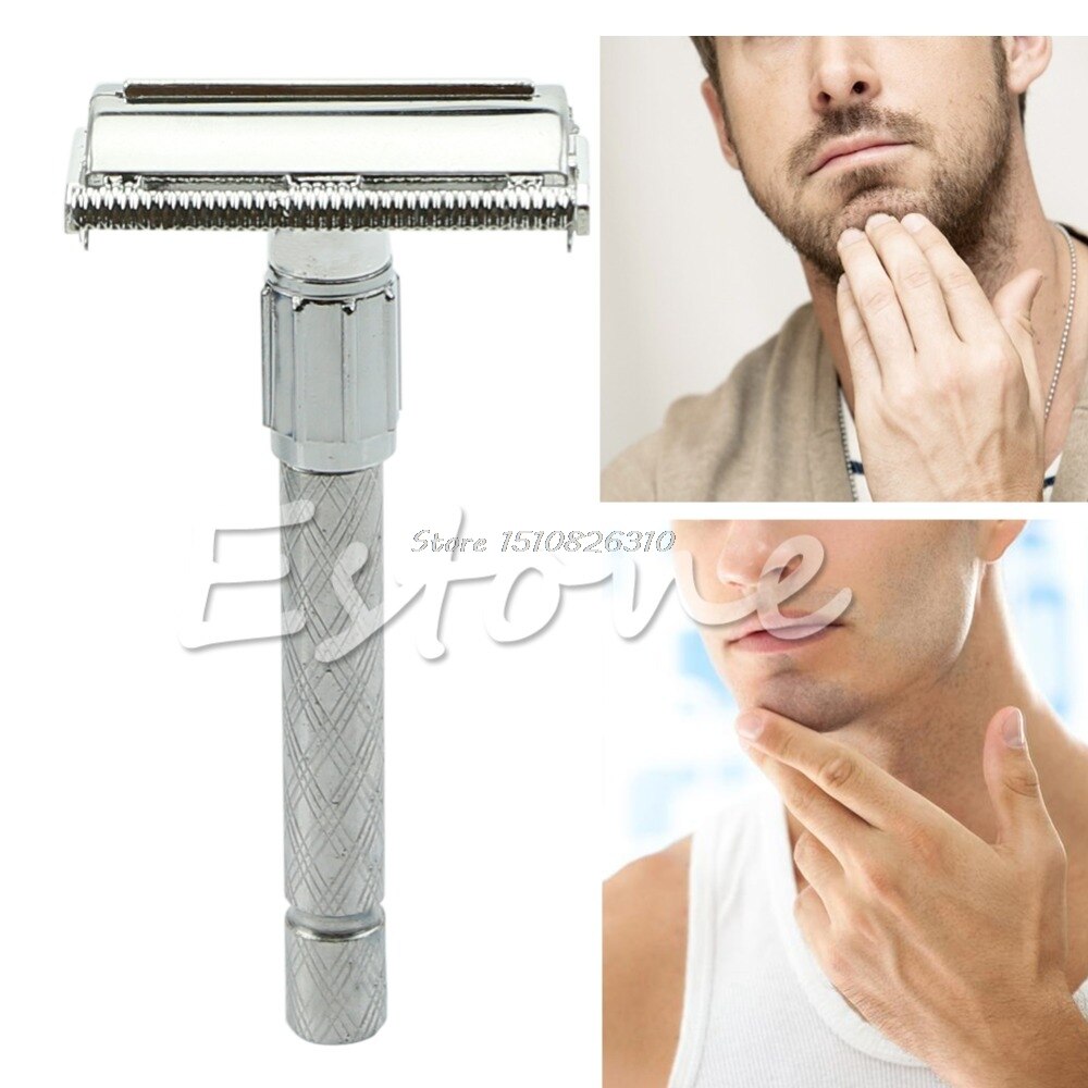 Menn sikkerhets dobbel kant blad barbering hår barberhøvel barberblad klassisk  #e207y#