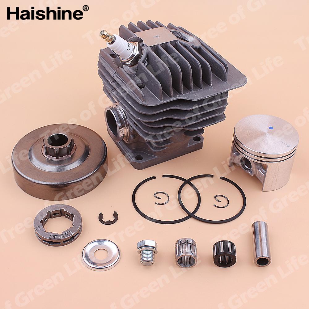 52mm Cylinder Piston Kit For Stihl MS460 046 MS 460 Clutch Drum 3/8" 7 Tooth Sprocket Rim Bearing Decompression Valve