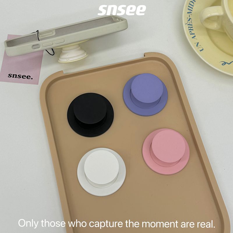 Acrylic Phone Grip Foldable Desktop Phone Holder Simple Phone Support Stand Ring for Iphone Huawei Xiaomi