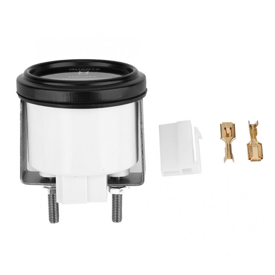 Hour Meter Universal High Accuracy Sealed Quartz Timer Counter Mechanical Hour Meter Gauge DC6-80V Hour Meter Counter Timer