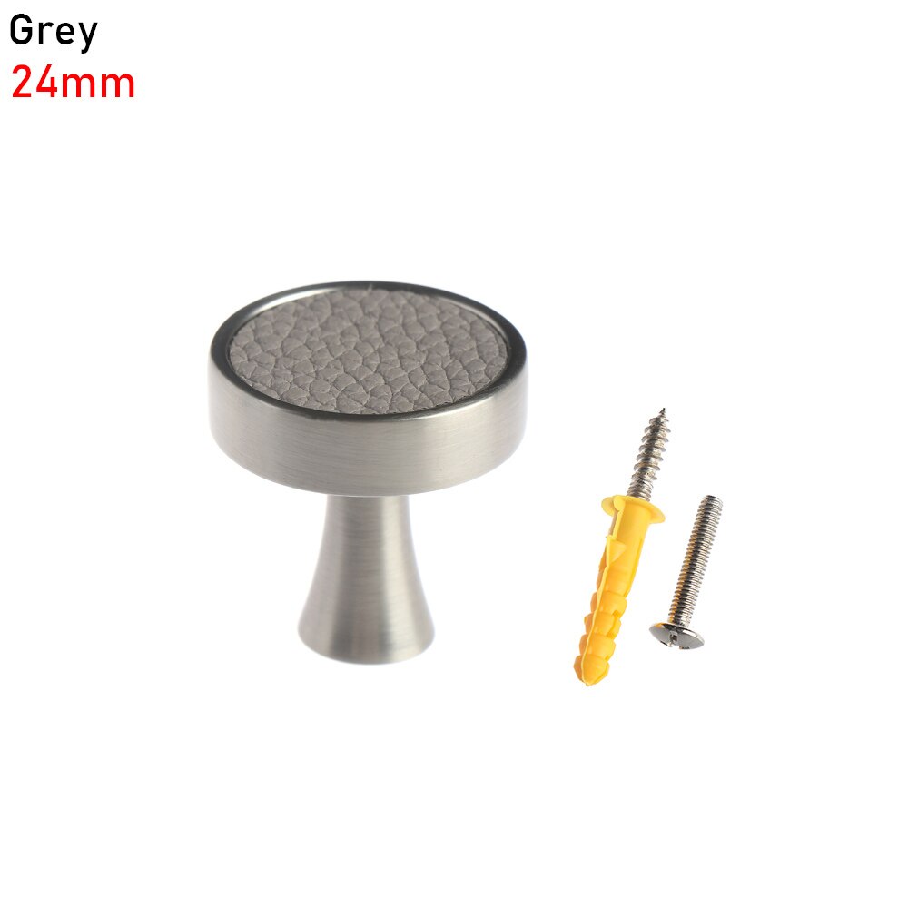 Shell pattern handles Door Knobs Handles For Cabinet Cupboard Zinc Alloy Furniture Drawer Pulls Furniture Accessories: grey-24mm