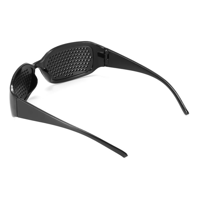 Black Unisex Vision Care Pin hole Eye Exercise Eyeglasses Improve Plastic Pinhole Glasses Eyesight
