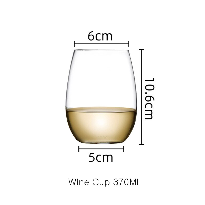 Turkish Lead-free Crystal Whiskey Glass, Home Classical Wine Glass Bar: Wine Cup 370ML