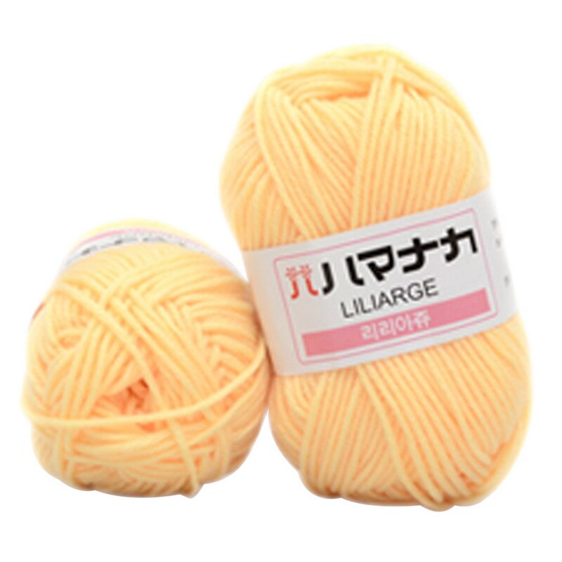 50g Melk Katoen Garen Craft Baby Breien 4 PLY Zachte Wol Pop Skein Hand Gebreide Trui Craft Baby Care Haak DIY-08 Capsule_8PCS