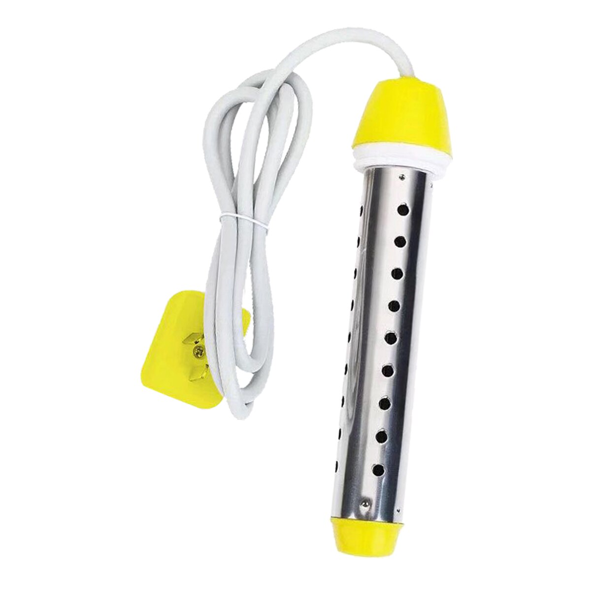 220V Electric Water Heater Stainless Floating 2500W Electric Heater Boiler Portable Immersion Suspension Bathroom Swimming Pool: Yellow 2500W / EU Plug
