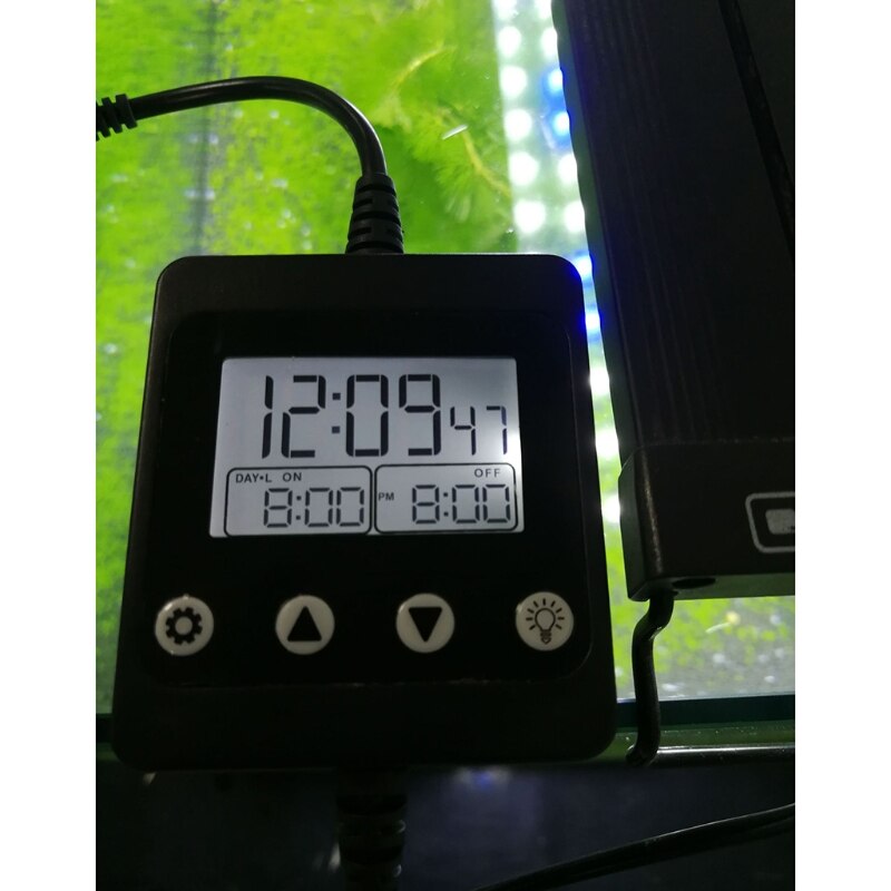 Aquarium LED Licht Regler Dimmer Modulator mit LCD Anzeige für Fisch Panzer Intelligente zeitliche Koordinierung Dimmen System Sonnenaufgang &Ampere; Sonnenuntergang