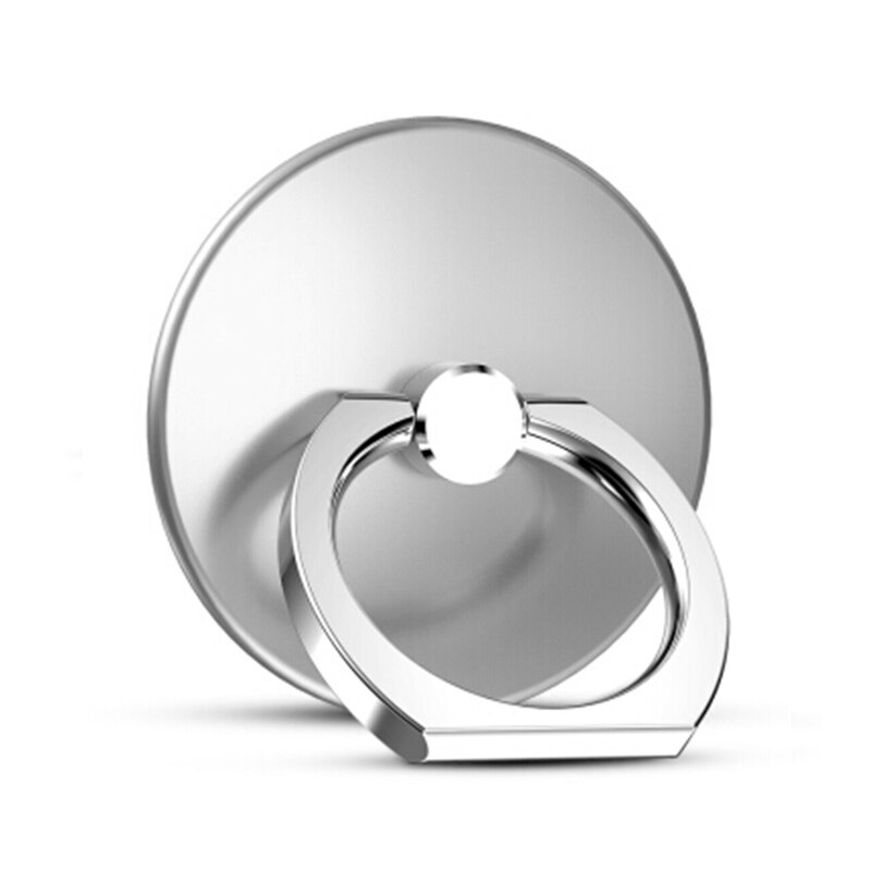 Luxury Metal Mobile Phone Finger Ring Holder Car Mount Tablet Support Smartphone Kickstand for iphone X XR XS 11 Pro Phone Stand: A-silver
