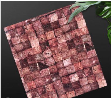 Retro brick pattern waterproof and moisture-proof bar wall sticker anti-collision soft bag background self-adhesive wallpaper: G