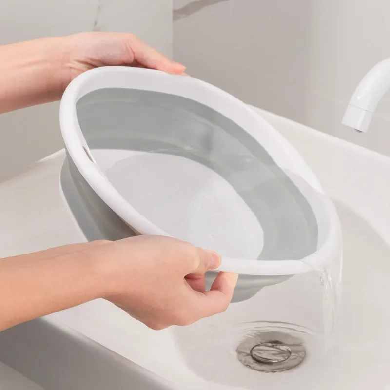 Lavabos portables en plastique, lavabos pliants, essentiels pour dortoir, seau pliable, lavabo, salle de bains, accessoires de cuisine