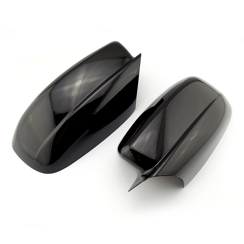 Glossy black Chrome ABS car Door side Mirror Covers door handle Trim Cover for Chrysler 300/300c: Mirror cover black