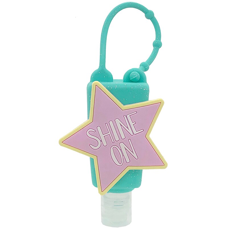 1Pc Portable Mini bande dessinée désinfectant Gel support rechargeable main Gel distributeur avec porte-clés Mini support de désinfection pour l'école