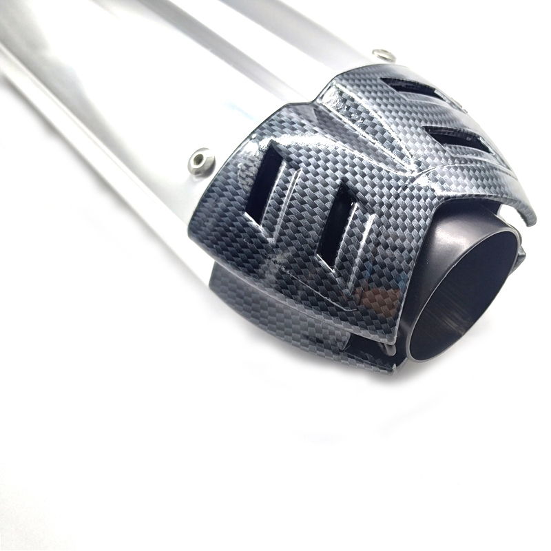 Carbon Fiber Motorcycle Exhaust Muffler Pipe Escape For PCX125 NOVA125 crf 230 Z800 R1 cb650f Echappement Moto