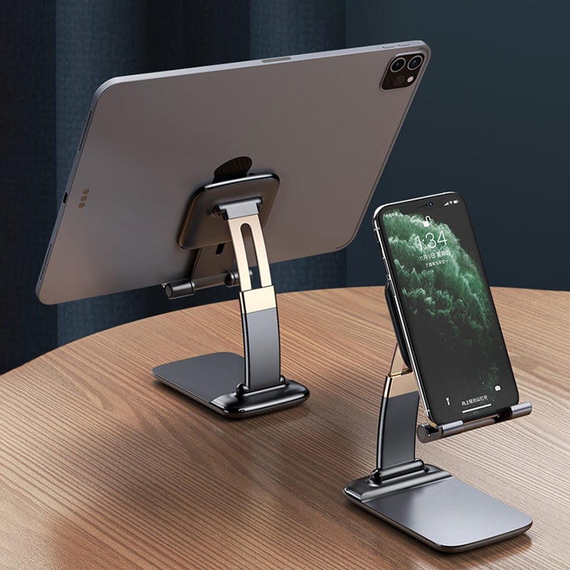 Smoyng-suporte de mesa para celular, dobrável, portátil, suporte para tablet, iphone, ipad, 4 a 10 polegadas