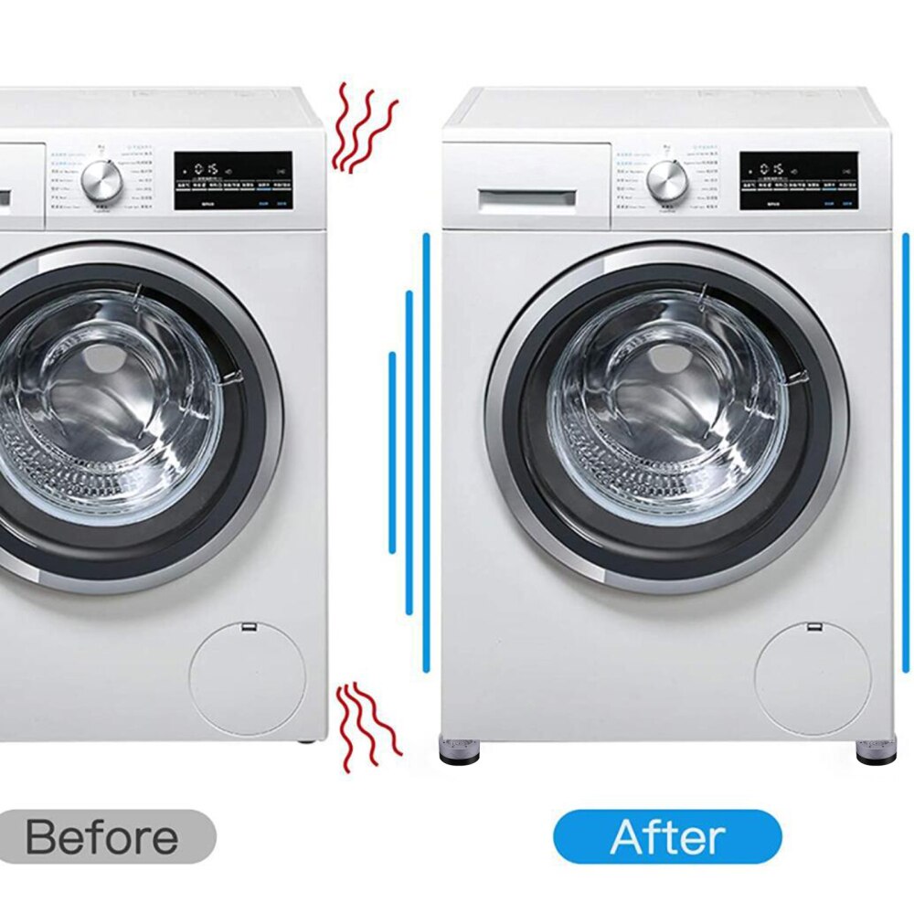 Tapis antidérapant pour lave-linge et sèche-linge, 3.5cm/6cm/8cm, Anti-Vibration, universel, Anti-bruit, Machine à laver