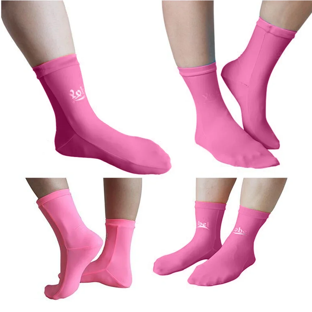 Water Socks Water Sports Swimming Scuba Premium Lycra Fin Dive Socks Diving Snorkling Swimming Fin Boot Socks: Red