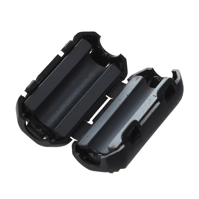 10 Uds. Pinza RFI EMI EMC, filtros de ruido, núcleo de ferrita para Cable de 3,5mm