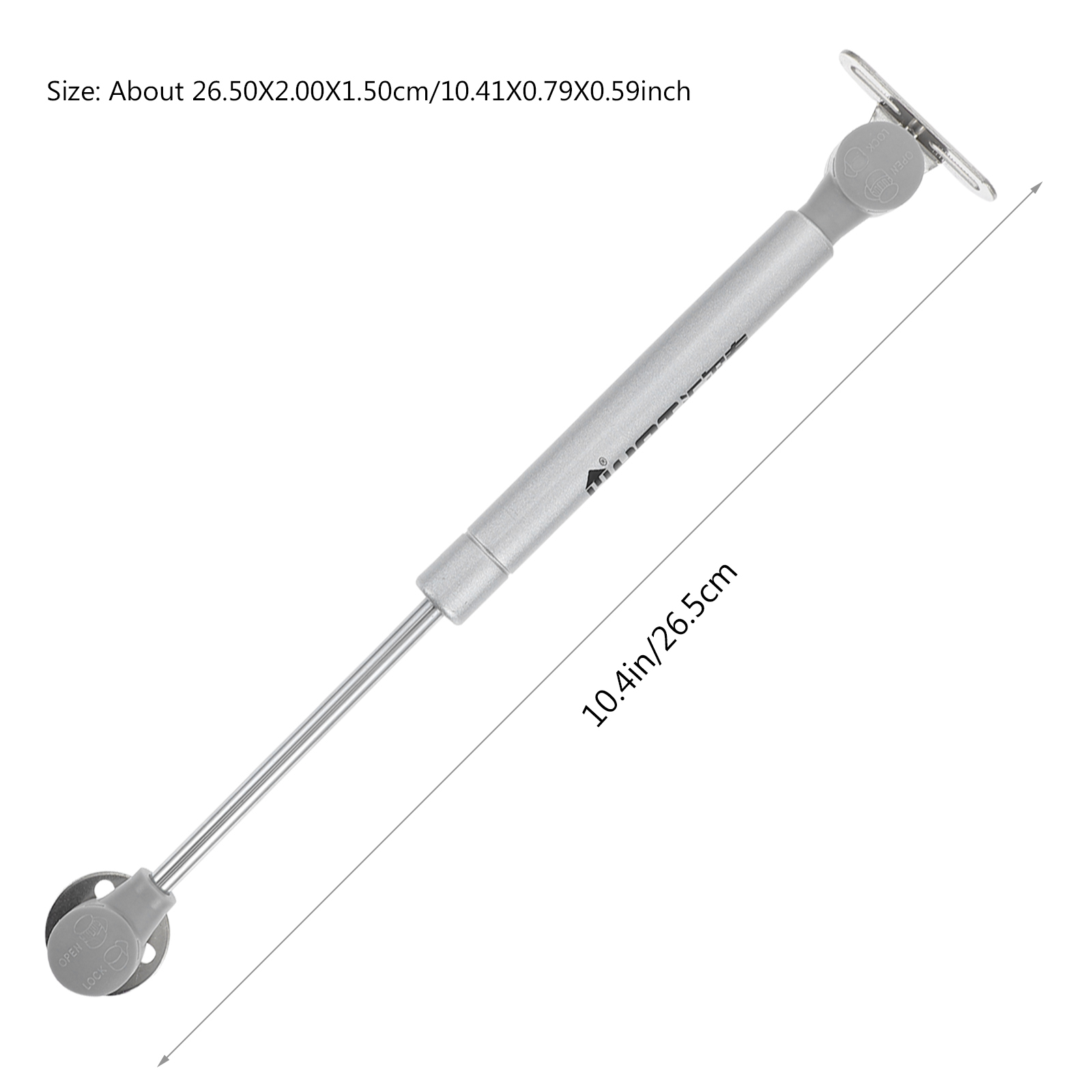2 Pcs Hydraulic Support Rod Spring Strut Lift Hinge Hinges for Kitchen Cabinets Doors