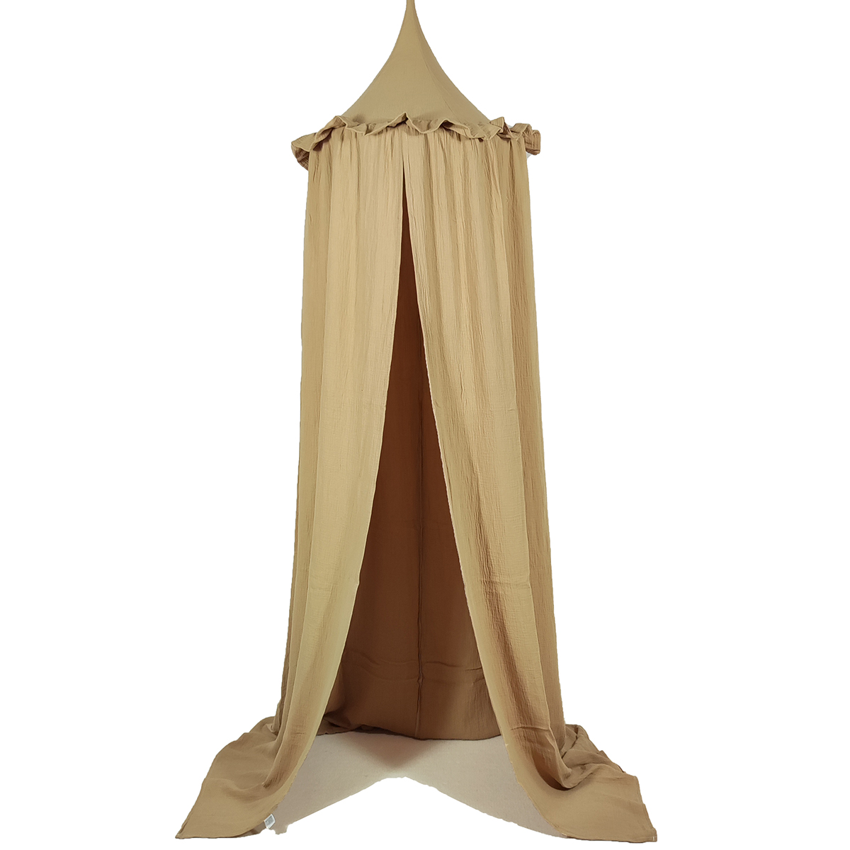 Premium Muslin 100% Cotton Hanging Bed Canopies Decorative Tent Nursery Canopy for Kids Room: Dark Khaki