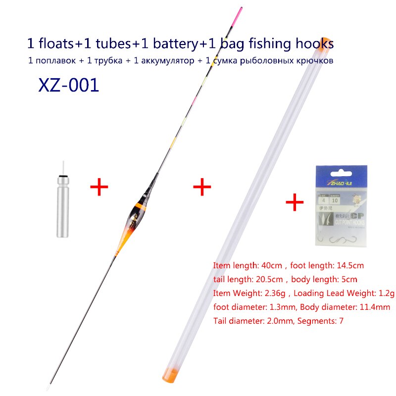 Composite Nano Fishing Floats Shallow Water Buoy Fresh Water Fishing Bobber Color Gradual Change Boya Fishing Tackle Accessories: XZ-001