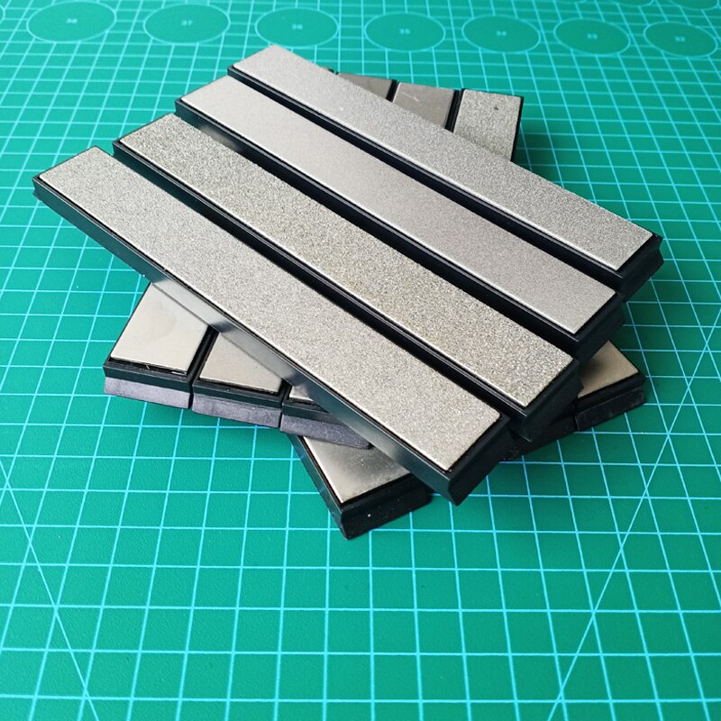 Diamant slijpsteen, set van 5 stuks diamant slijpstenen, korrelgrootte 200/400/600/1000/1200 diamantsteen, messenslijper, slijpplaat diamantplaten, wetsteen voor messen en gereedschappen