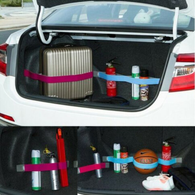 Correa organizadora de estiba de maletero de coche, Banda adhesiva de vendaje elástico fijo, accesorios de Interior, correa tensora