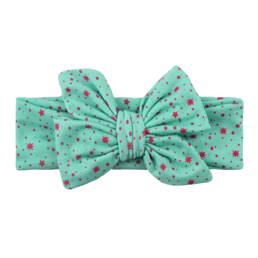 Baby Toddler Girls Kids Bunny Rabbit Bow Knot Turban Headband Hair Band Headwrap: Light Green