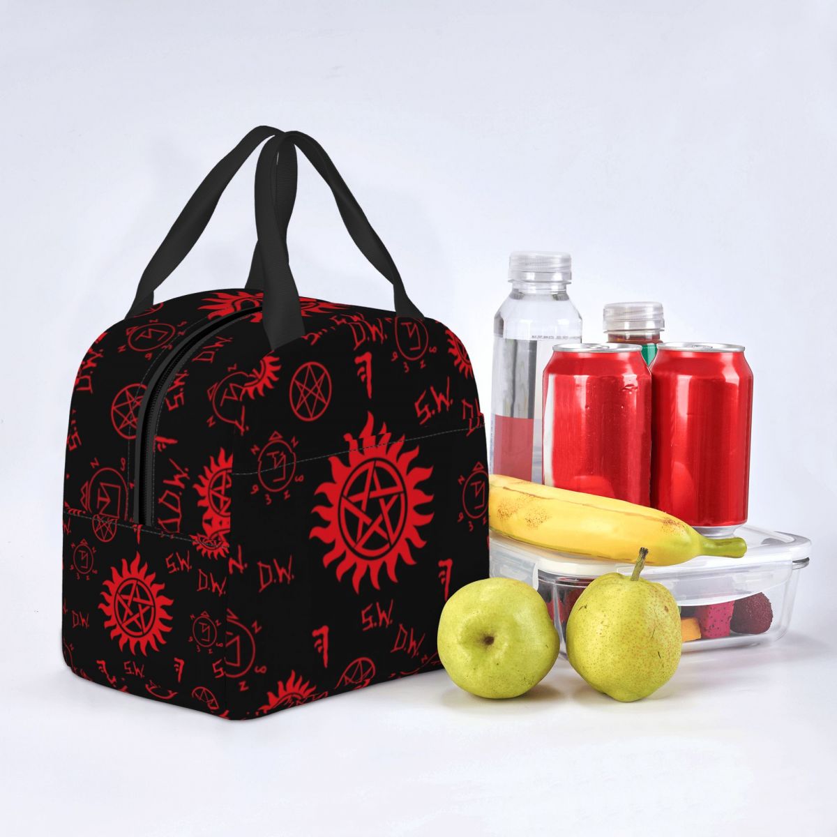 Supernatural Insulated Lunch Bag for Women Leakproof Sam Dean Winchester Cooler Thermal Bento Box Beach Camping Travel