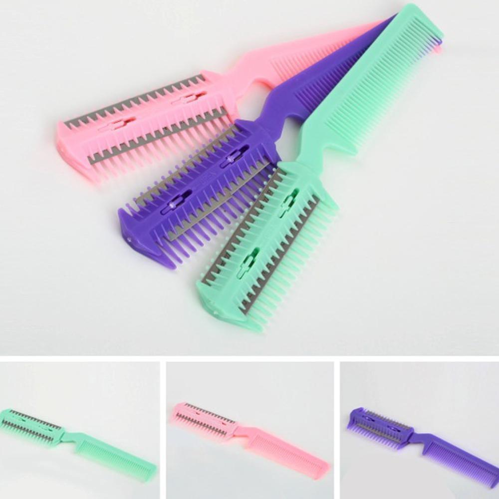 Pet Hair Trimmer Comb 2 Razor Rakes Cutting Grooming Clean Tool for Dog Cat