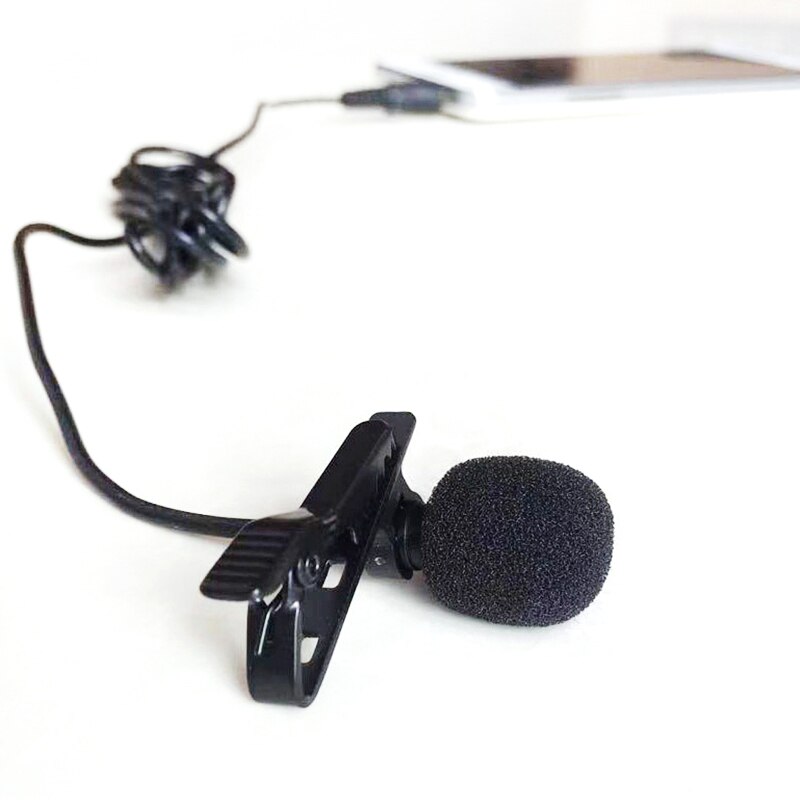 Bedrade Lavaliermicrofoon, 3,5 Mm 6,5 Mm Interface Ruisonderdrukking 360 Graden Pickup-ontwerp, Omnidirectionele Condensatorreversmicrofoon met Metalen Clip