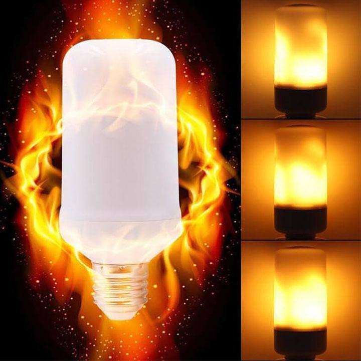 Vlam Effect Led Gloeilamp Voor Creëren Sfeer Vlam Lamp Led Dynamische Vlam Effect Fire Gloeilampen Corn Bulb Kerst