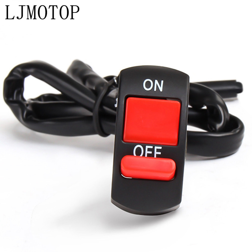 Interruptores universales para manillar de motocicleta, botón de encendido y apagado, para Ducati HYPERMOTARD 796 MONSTER S2R 800 821 797 MONSTER: Default Title