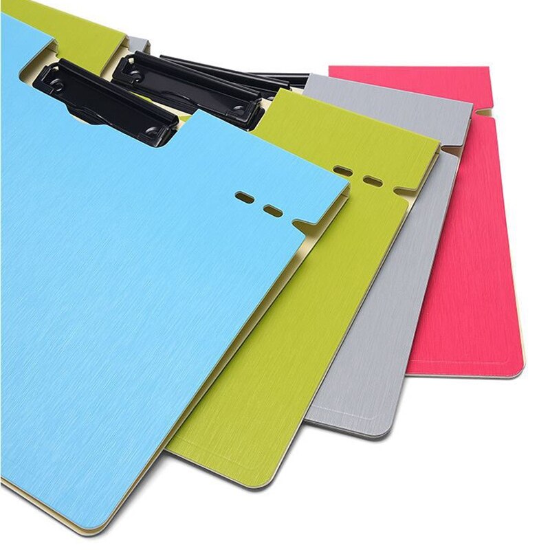 A4 plast clipboard bærbar arkivmappe clipboard med krog tegning skriveblok clip board kontorartikler elevpapir