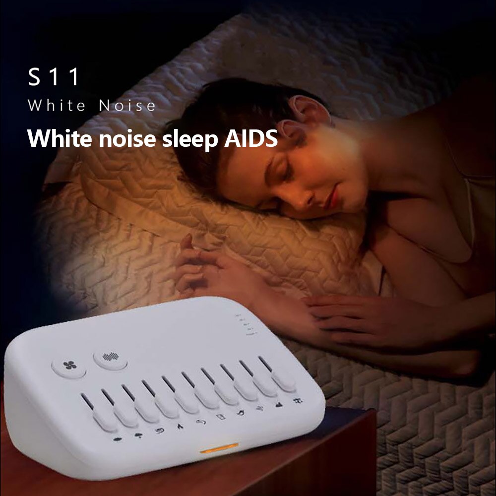 Usb genopladelig hvid støj lyd maskine barn hvid støj maskine tidsbestemt baby sove monitorer nyfødt sikkert sove instrument