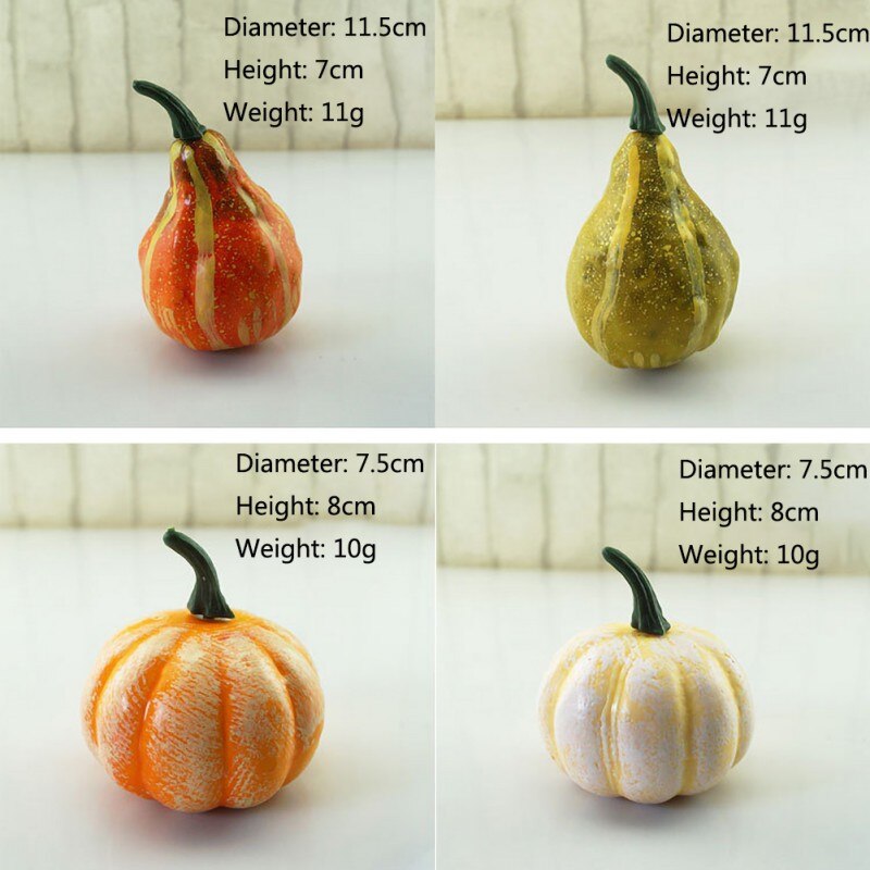 Lifelike Simulation Artificial Pumpkins Festive Wedding Halloween Party Home Decoration