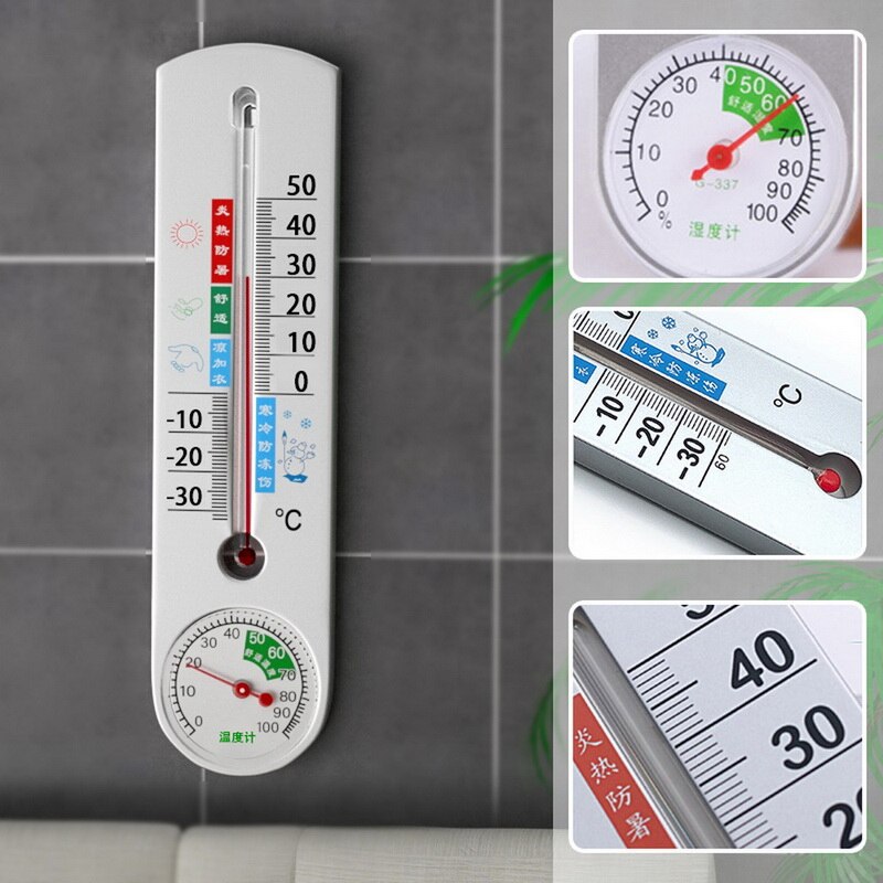 Termómetro para colgar en la pared de 22cm herramienta de medida de temperatura para interiores y exteriores, jardín, casa, garaje, Oficina
