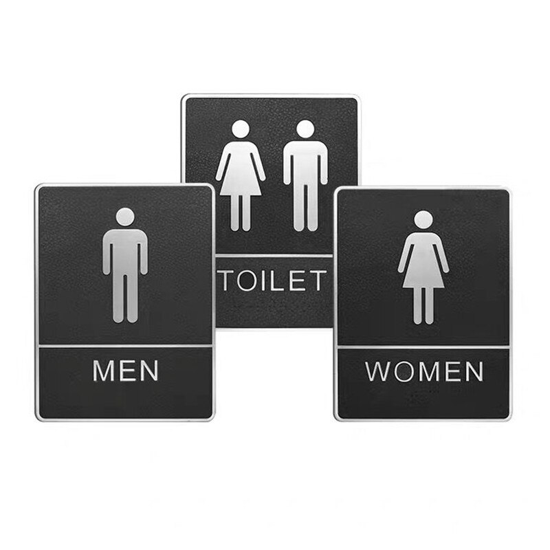 Męska i damska toaleta tabliczka na drzwi znaki kreatywna toaleta znak ścienny ozdoba na drzwi toaleta Signage ikona drzwi WC znak płyta