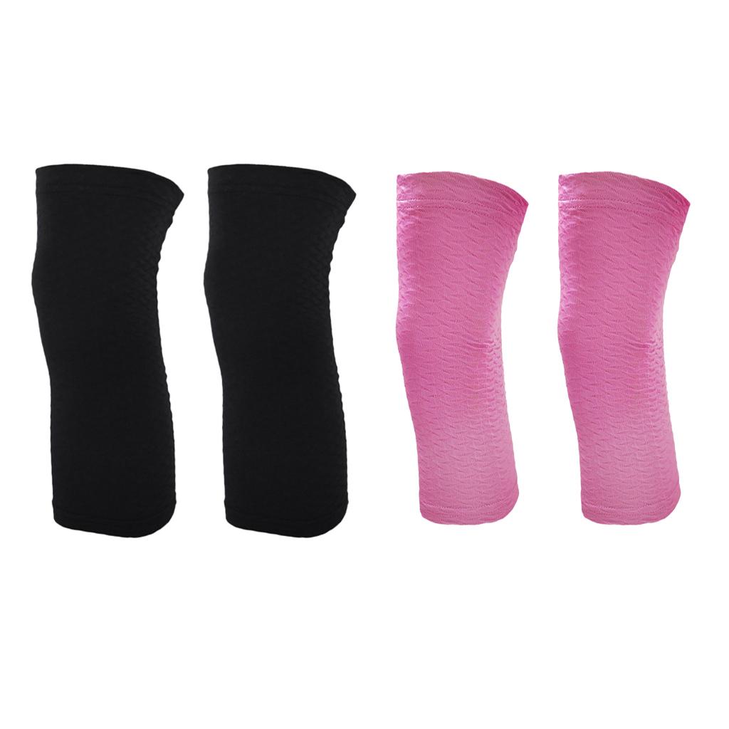 1 Pair Premium Knee Sleeve Support Compression Knee Sleeves for Running Jogging
