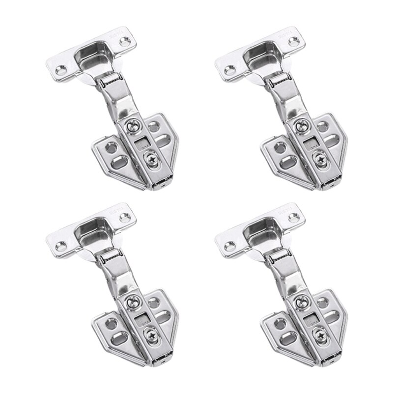4 Stks/set Rvs Kastdeur Scharnier Garderobe Stille Hydraulische Scharnieren X4YE: 3