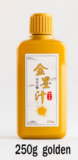 Bunte tinte für malerei kalligraphie vorbereitet Chinesische tinte Flüssige tinte Goldene Splitter rot tinte Acryl farbe Malerei lieferungen: 250g   golden