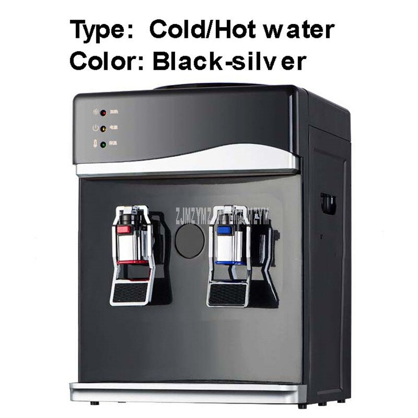 Mini Electric Cold Water Dispenser Machine Dormitory Household Drink Water Dispenser Desktop Vertical Water Heating Boiler: Cold Hot waterSilver
