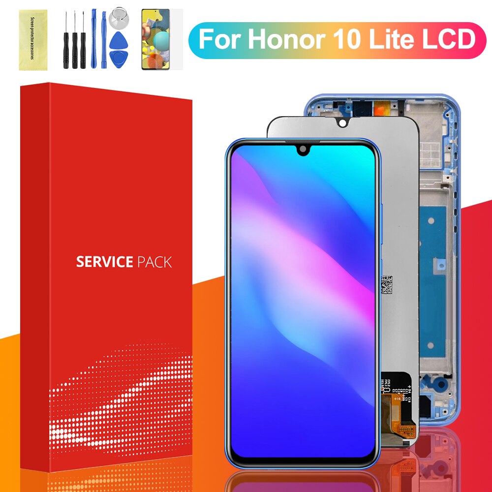 6.21'' LCD For Honor 10 Lite / Honor 10i LCD Display Touch Screen Digitizer Assembly Replacement With Frame For Honor 10 Lite